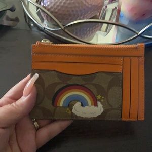 Coach rainbow card case